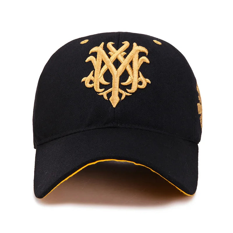 Men’s Totem Embroidered Snapback Baseball Cap – Fashion Hat, Adjustable Flame Design for Sun Protection, Spring and Summer