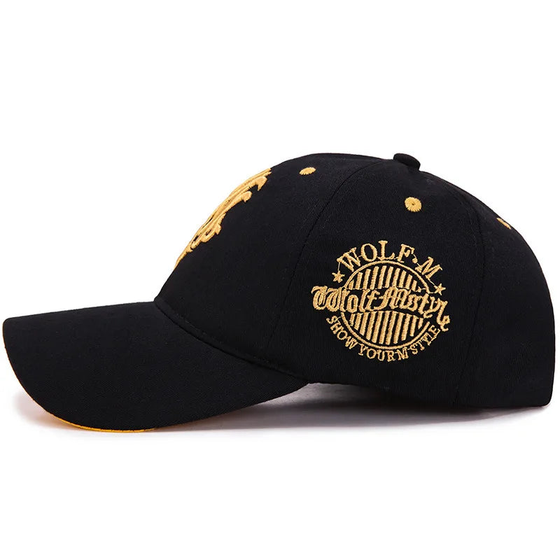 Men’s Totem Embroidered Snapback Baseball Cap – Fashion Hat, Adjustable Flame Design for Sun Protection, Spring and Summer