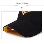 Men’s Totem Embroidered Snapback Baseball Cap – Fashion Hat, Adjustable Flame Design for Sun Protection, Spring and Summer