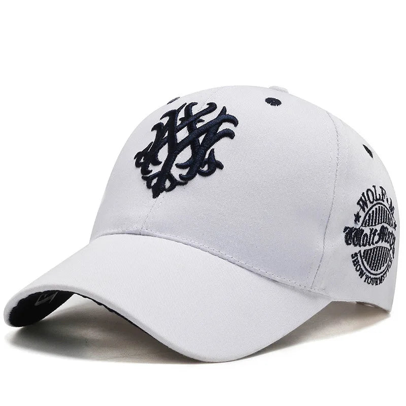 Men’s Totem Embroidered Snapback Baseball Cap – Fashion Hat, Adjustable Flame Design for Sun Protection, Spring and Summer