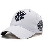 Men’s Totem Embroidered Snapback Baseball Cap – Fashion Hat, Adjustable Flame Design for Sun Protection, Spring and Summer