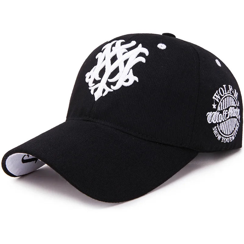 Men’s Totem Embroidered Snapback Baseball Cap – Fashion Hat, Adjustable Flame Design for Sun Protection, Spring and Summer