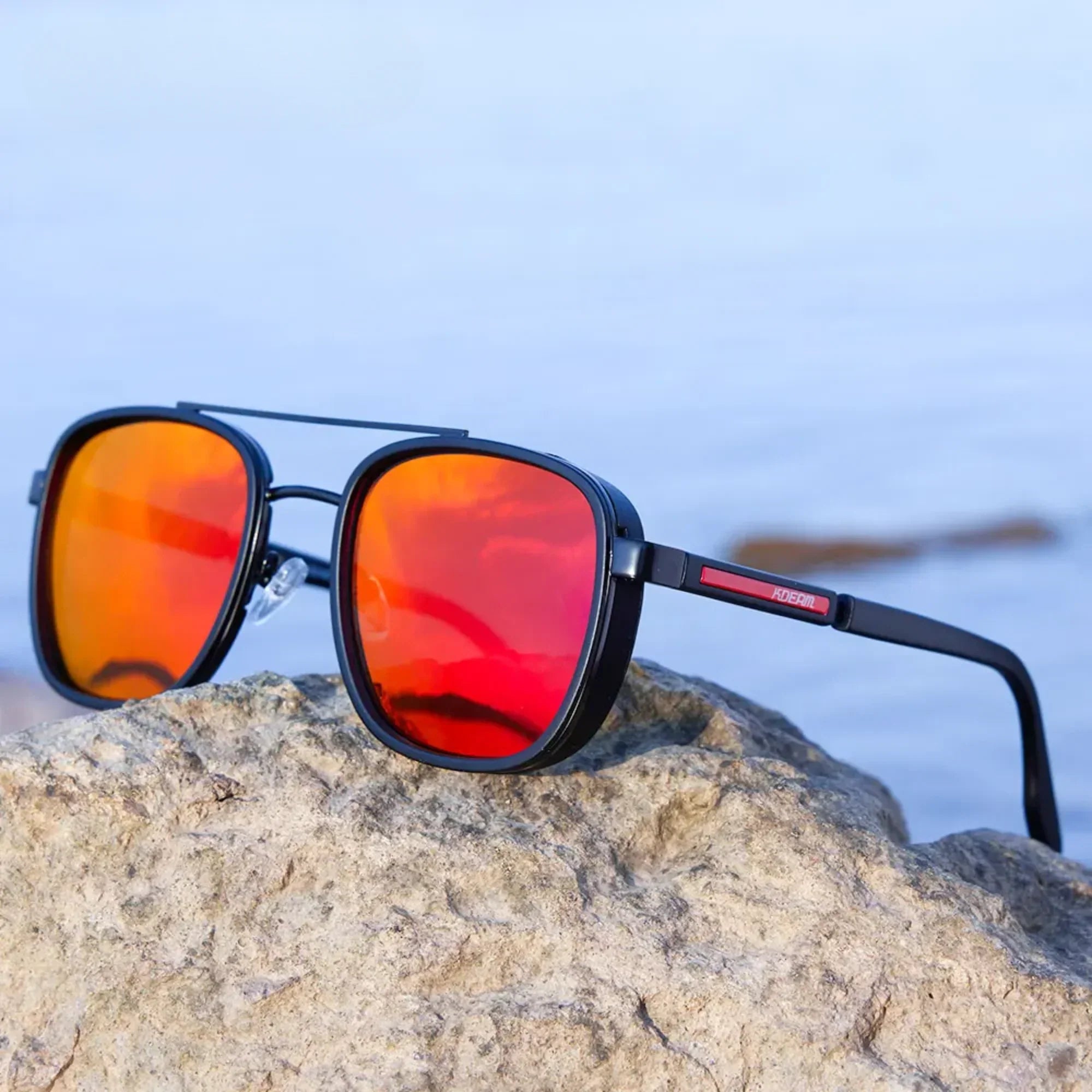 Men’s Formal Business Polarized Sunglasses – TR90 Frame High-Quality Driving Glasses with Carrying Box