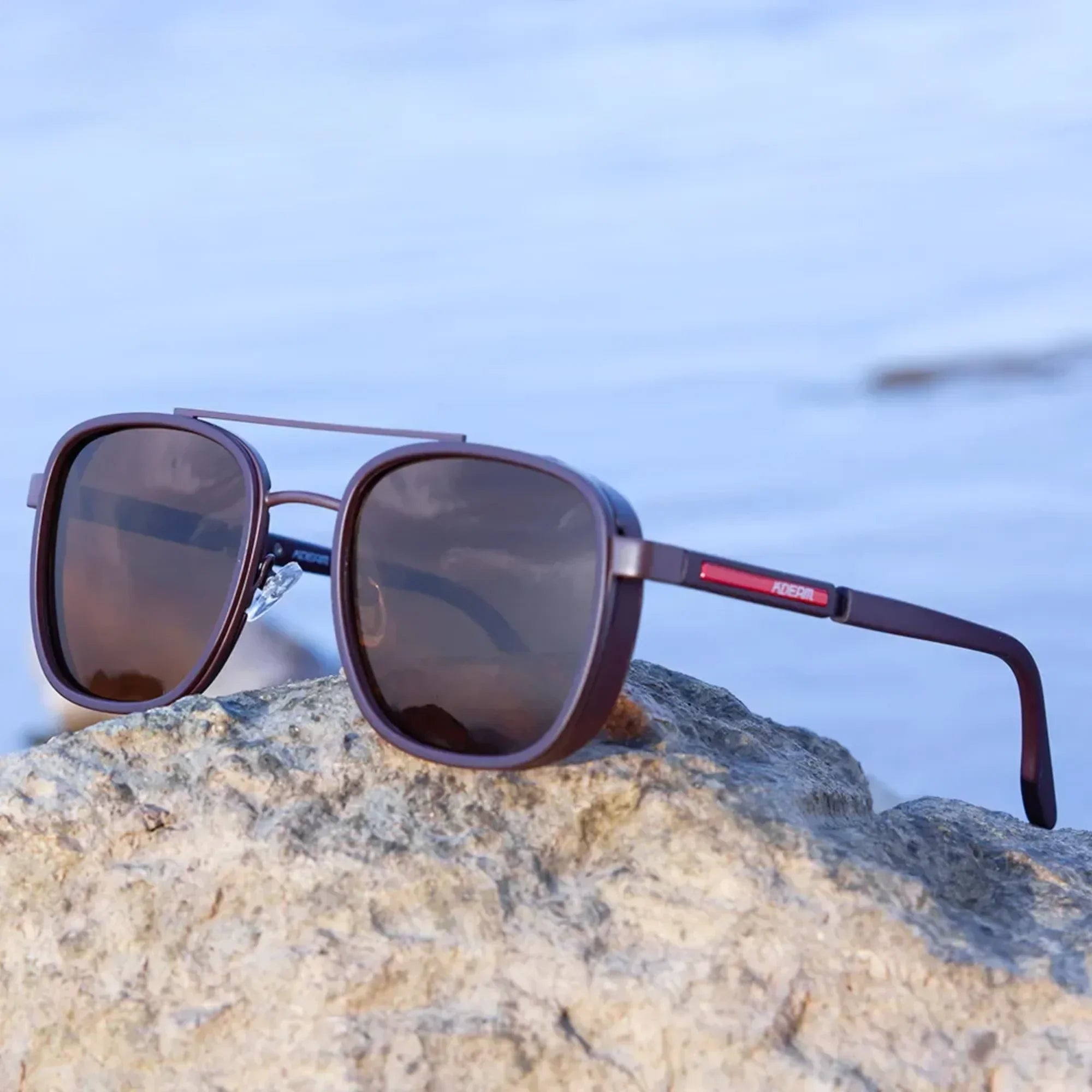 Men’s Formal Business Polarized Sunglasses – TR90 Frame High-Quality Driving Glasses with Carrying Box