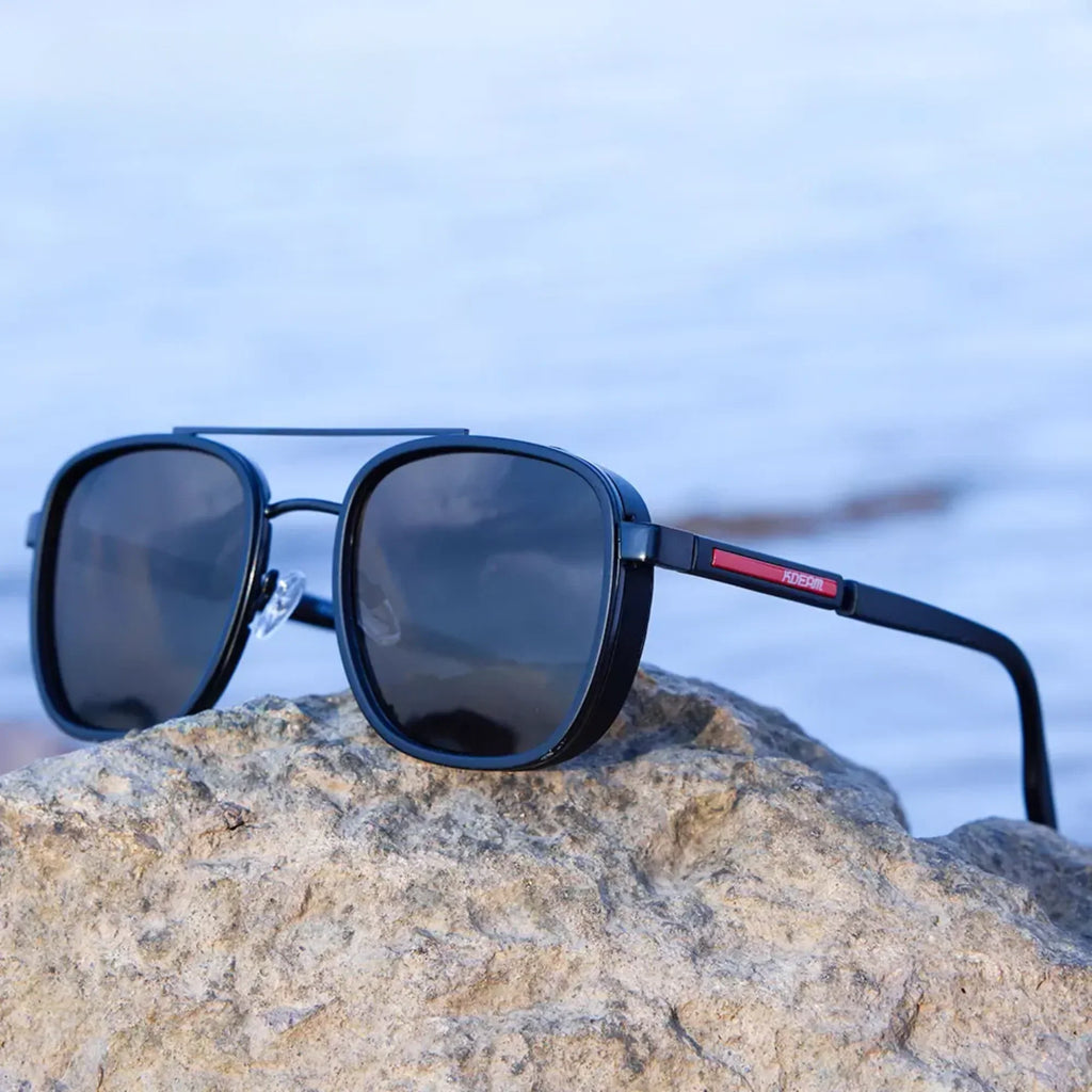 Men’s Formal Business Polarized Sunglasses – TR90 Frame High-Quality Driving Glasses with Carrying Box
