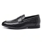 Men’s Formal Leather Loafers, Elegant Slip-On Dress Shoes for Office, Business, Parties, and Weddings