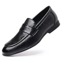 Men’s Formal Leather Loafers, Elegant Slip-On Dress Shoes for Office, Business, Parties, and Weddings