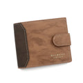 Premium Men’s Frosted Ultra-Slim Wallet – Trifold Organizer with Secure Zipper & ID Slot