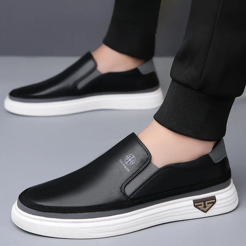 Men’s Handmade Leather Loafers – Luxury Casual and Formal Slip-On Shoes, Office and Outdoor Flats