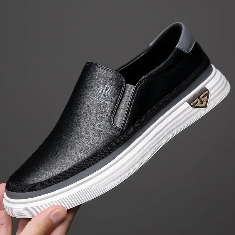 Men’s Handmade Leather Loafers – Luxury Casual and Formal Slip-On Shoes, Office and Outdoor Flats
