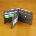 Men’s Genuine Leather Wallet – Handmade Vintage Design, Money Clip, Coin Pocket & Multi-Card Holder