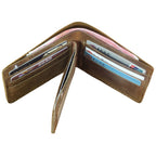 Men’s Genuine Leather Wallet – Handmade Vintage Design, Money Clip, Coin Pocket & Multi-Card Holder