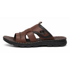 High-Quality Cowhide Leather Sandals – Non-Slip Casual Summer Style
