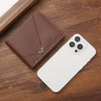 Men’s Leather Bifold Wallet – Short Design, Multiple Card & ID Holder, Casual Business Style