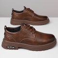 Men's Casual Leather Boots – Trendy Designer Platform Shoes, Breathable Business Footwear
