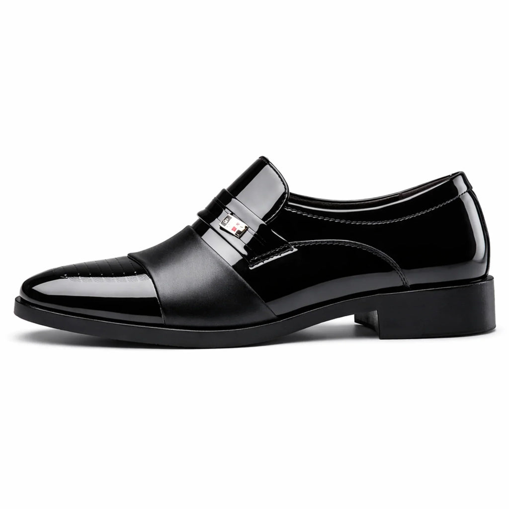 Men’s Leather Classics – Elegant Pointed Dress Shoes for Wedding, Business, Office, and Formal Occasions
