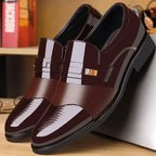Men’s Leather Classics – Elegant Pointed Dress Shoes for Wedding, Business, Office, and Formal Occasions