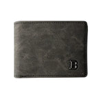 Men’s Leather Wallet with Zipper Coin Pocket – Minimalist Short Card Holder Business Design