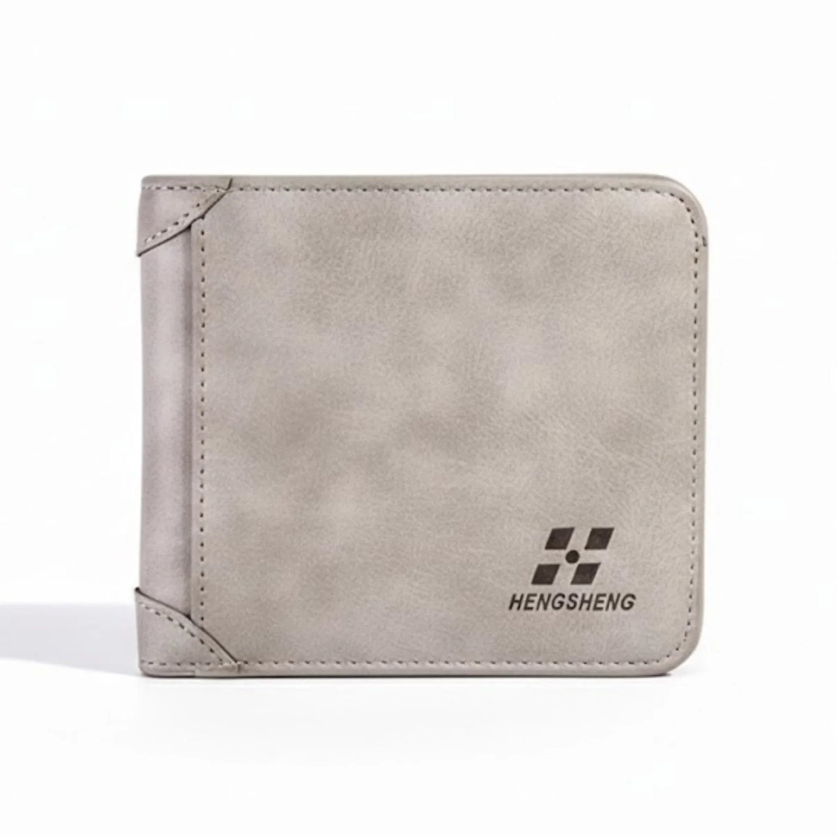 Men’s Leather Wallet – Foldable Credit Card and ID Holder, Photo Holder, Short Vintage Purse