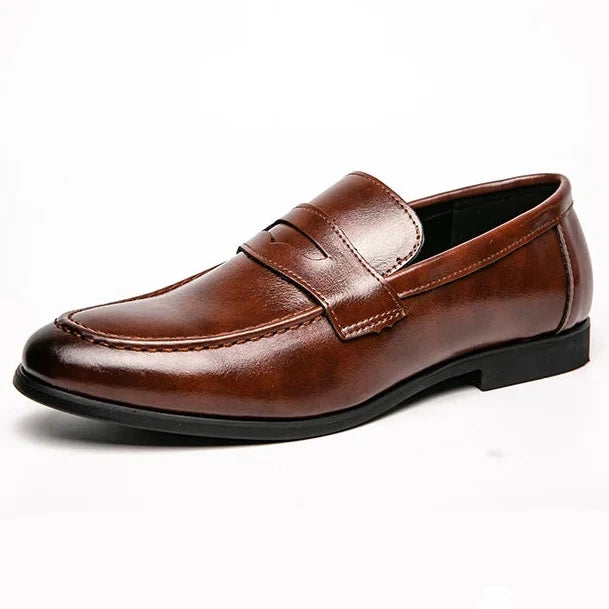 Men’s Leather Loafers, Elegant Casual and Formal Shoes Comfortable for Business, Parties, and Everyday Wear