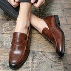 Men’s Leather Loafers, Elegant Casual and Formal Shoes Comfortable for Business, Parties, and Everyday Wear