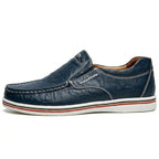 Men’s Leather Loafers – Casual & Party Driving Flats, Genuine Leather Business and Office Shoes