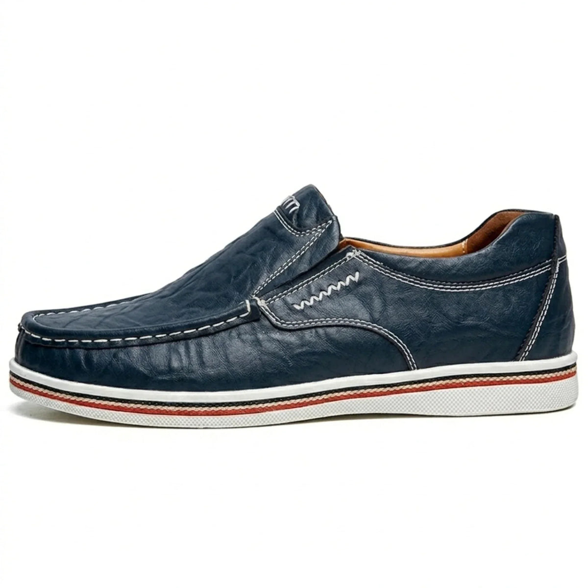 Men’s Leather Loafers – Casual & Party Driving Flats, Genuine Leather Business and Office Shoes