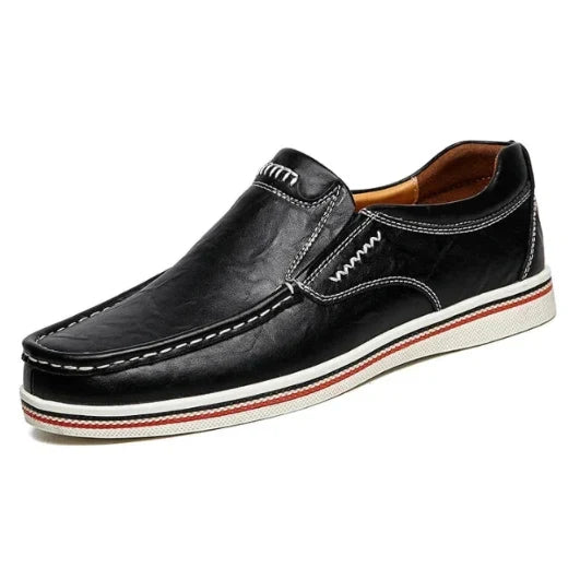 Men’s Leather Loafers – Casual & Party Driving Flats, Genuine Leather Business and Office Shoes