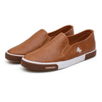 Men’s Leather Loafers Retro Style, Comfortable Business Casual Shoes, Versatile Everyday Loafers for All Seasons