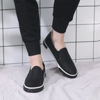 Men’s Leather Loafers Retro Style, Comfortable Business Casual Shoes, Versatile Everyday Loafers for All Seasons