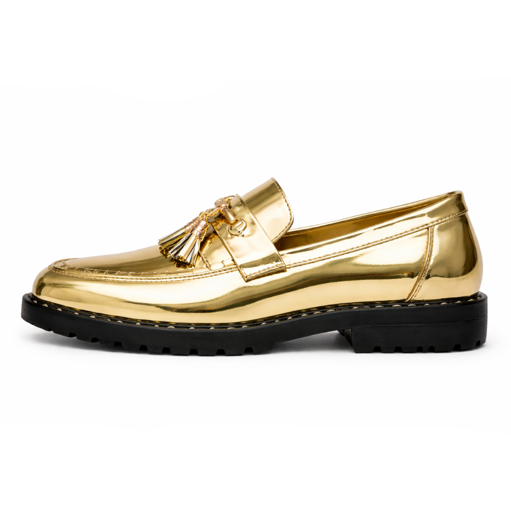 Men’s Leather Tassel Loafers, Elegant Casual Slip-On Shoes Comfortable for Everyday and Social Wear