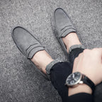 Men’s Casual Suede Loafers – Soft Driving Loafers, High-Quality Flats for Walking, Spring Shoes