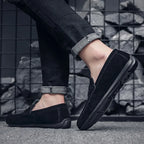 Men’s Casual Suede Loafers – Soft Driving Loafers, High-Quality Flats for Walking, Spring Shoes