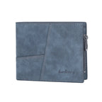 Luxury Men’s PU Leather Wallet – Short Design Card Holder, High Quality Small Men’s Purse