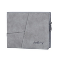 Luxury Men’s PU Leather Wallet – Short Design Card Holder, High Quality Small Men’s Purse