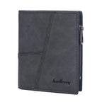Luxury Men’s PU Leather Wallet – Short Design Card Holder, High Quality Small Men’s Purse