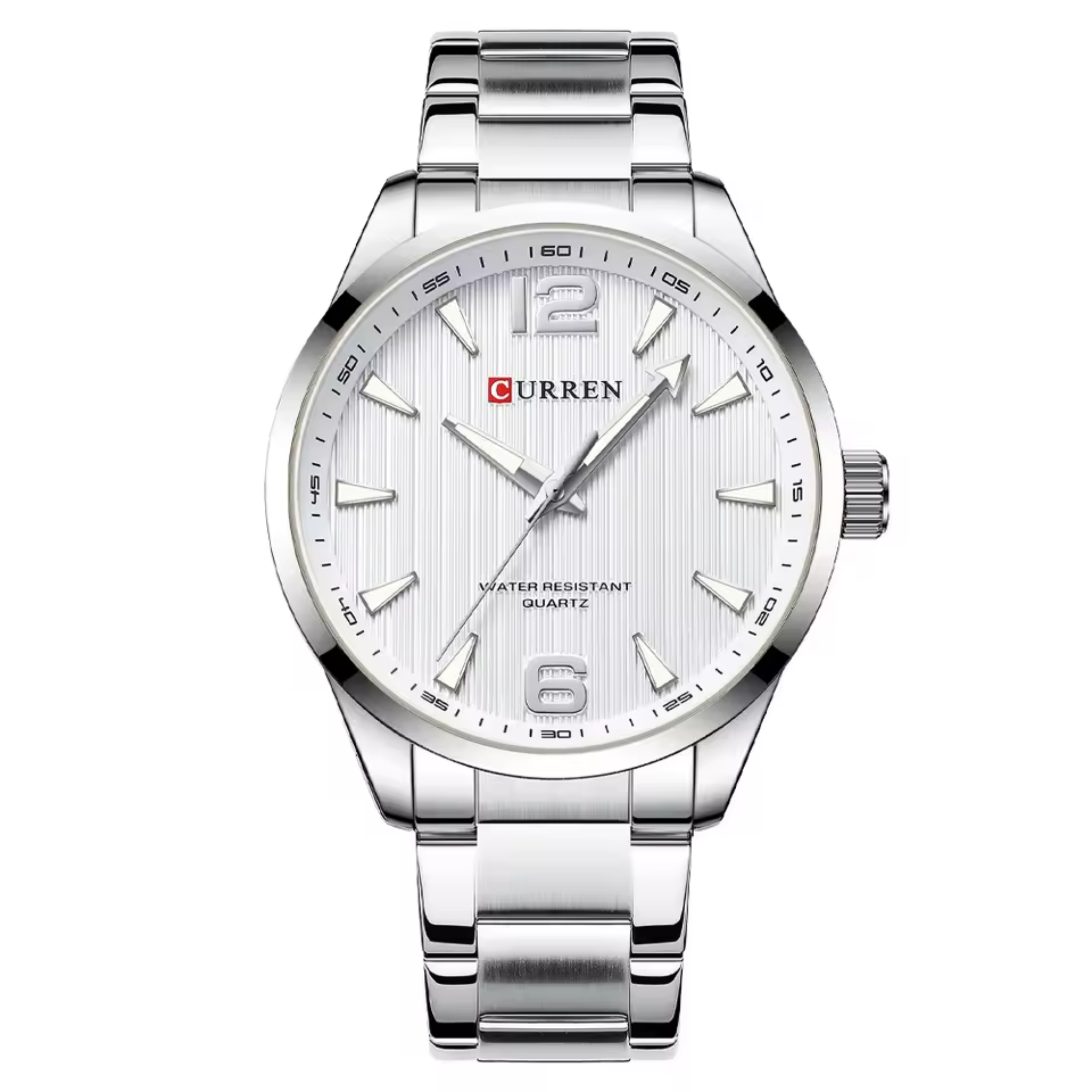 Men’s Business Quartz Watch – Stainless Steel Band with Luminous Hands, Classic Wristwatch