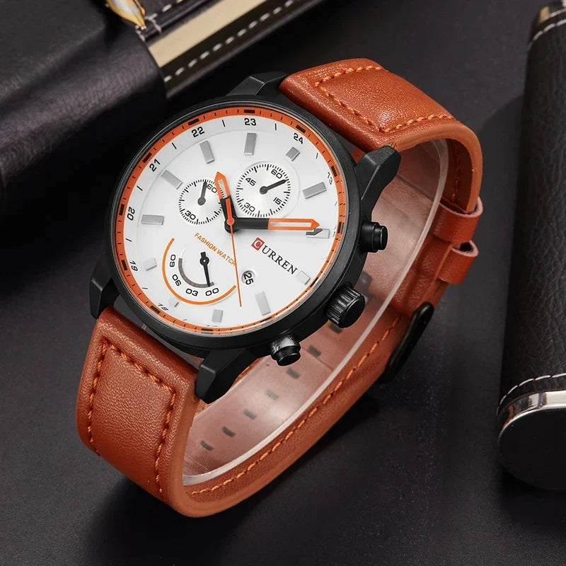 Men’s Luxury Quartz Watch – Fashionable Wristwatch with Elegant Design