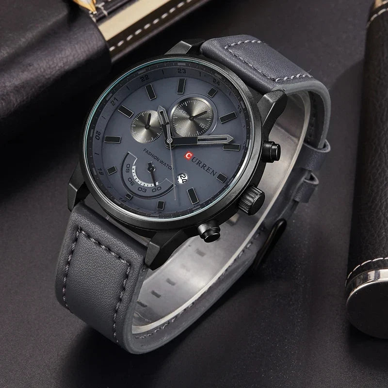 Men’s Luxury Quartz Watch – Fashionable Wristwatch with Elegant Design