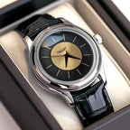 Men’s Luxury Quartz Watch with Leather Strap – Waterproof Business Wristwatch