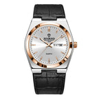Men’s Luxury Quartz Watch – Fashion Leather Strap, Luminous Hands & Calendar, Waterproof