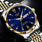 Men’s Luxury Quartz Watch – Sapphire Crystal, Waterproof, Casual & Business Wristwatch