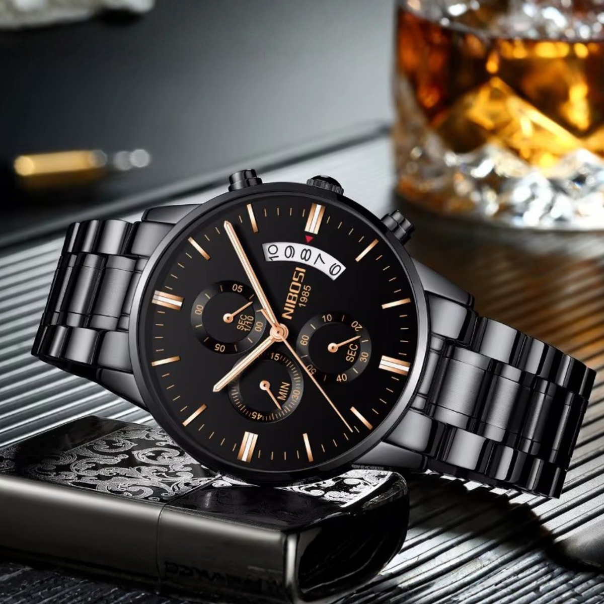 Men’s Luxury Quartz Watch – Fashion, Casual & Military Style Wristwatch