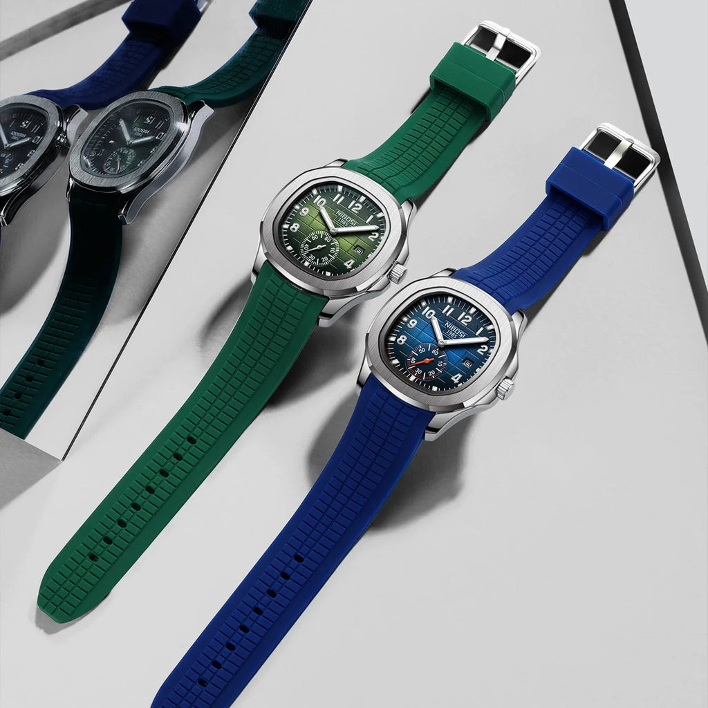 Men’s Sport Quartz Watch – Casual Silicone Strap, Waterproof, Luxury Design