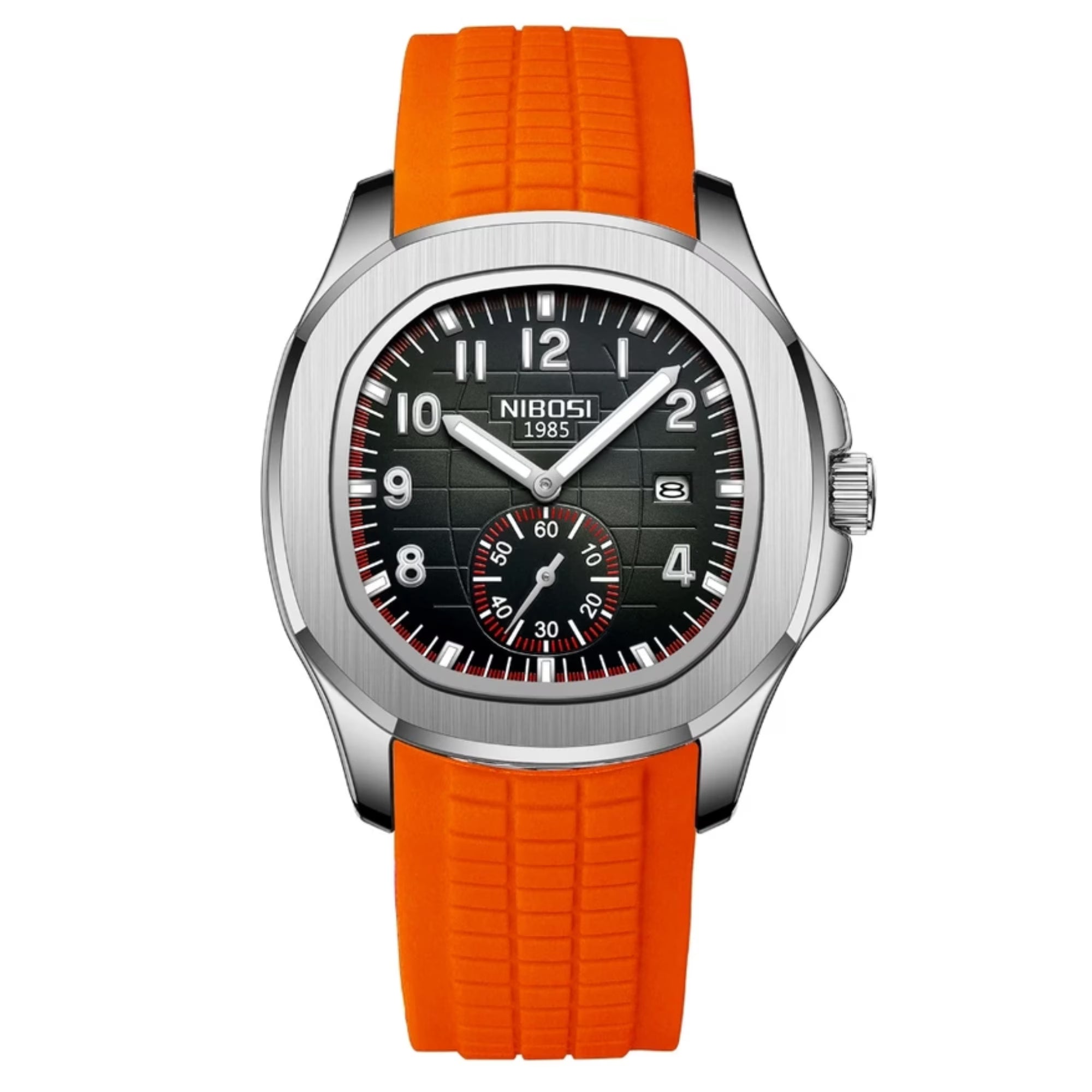 Men’s Sport Quartz Watch – Casual Silicone Strap, Waterproof, Luxury Design