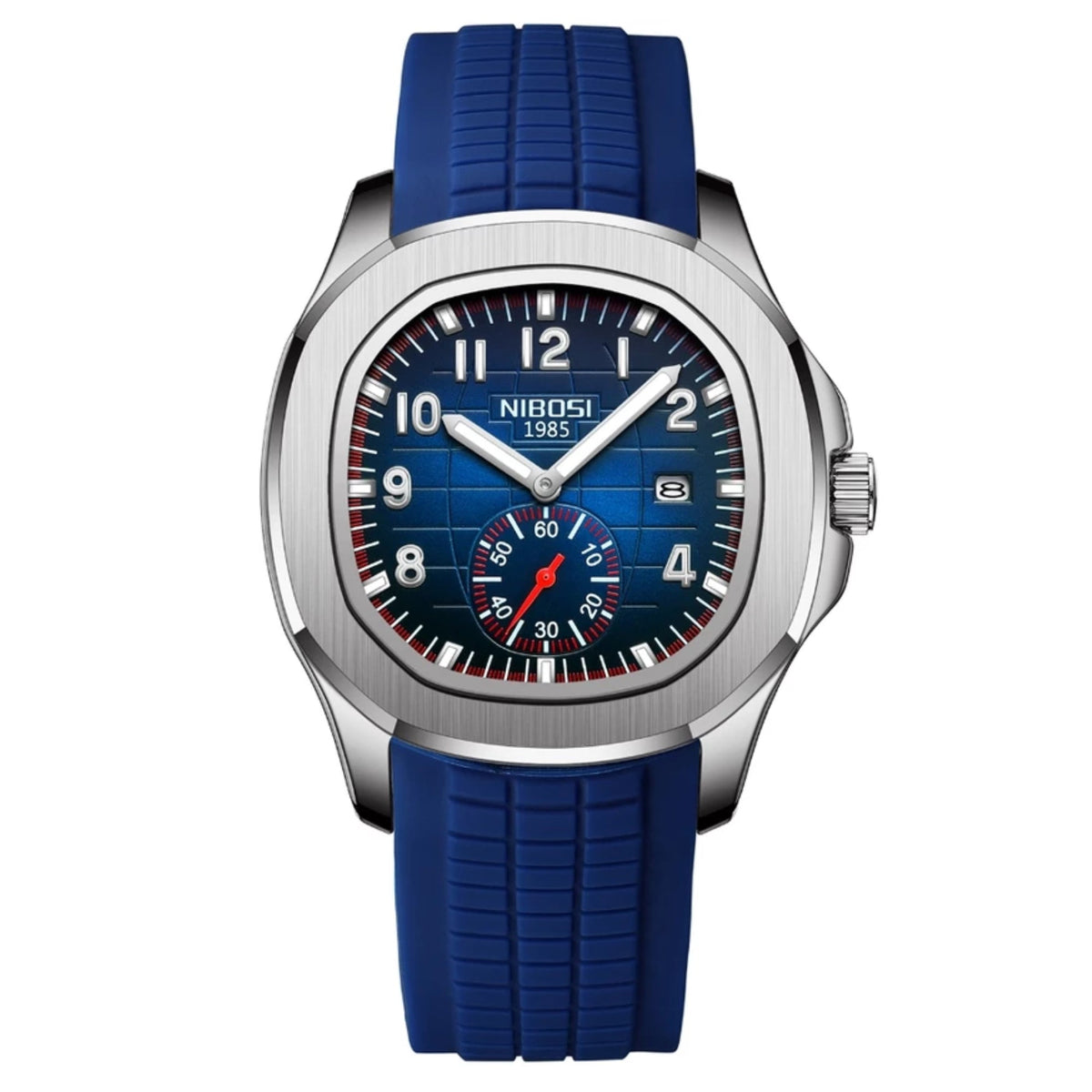Men’s Sport Quartz Watch – Casual Silicone Strap, Waterproof, Luxury Design