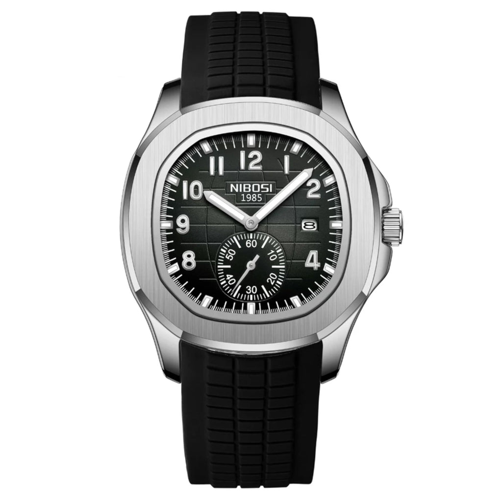 Men’s Sport Quartz Watch – Casual Silicone Strap, Waterproof, Luxury Design