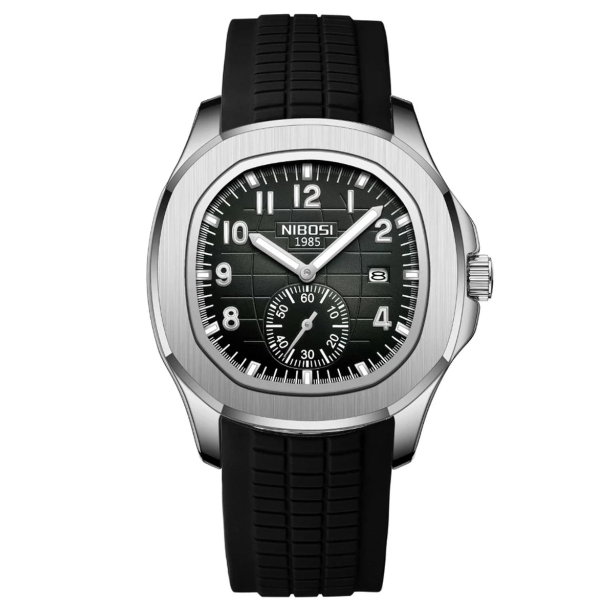 Men’s Sport Quartz Watch – Casual Silicone Strap, Waterproof, Luxury Design