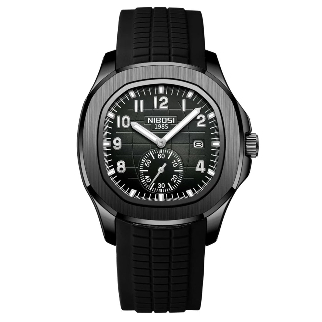 Men’s Sport Quartz Watch – Casual Silicone Strap, Waterproof, Luxury Design