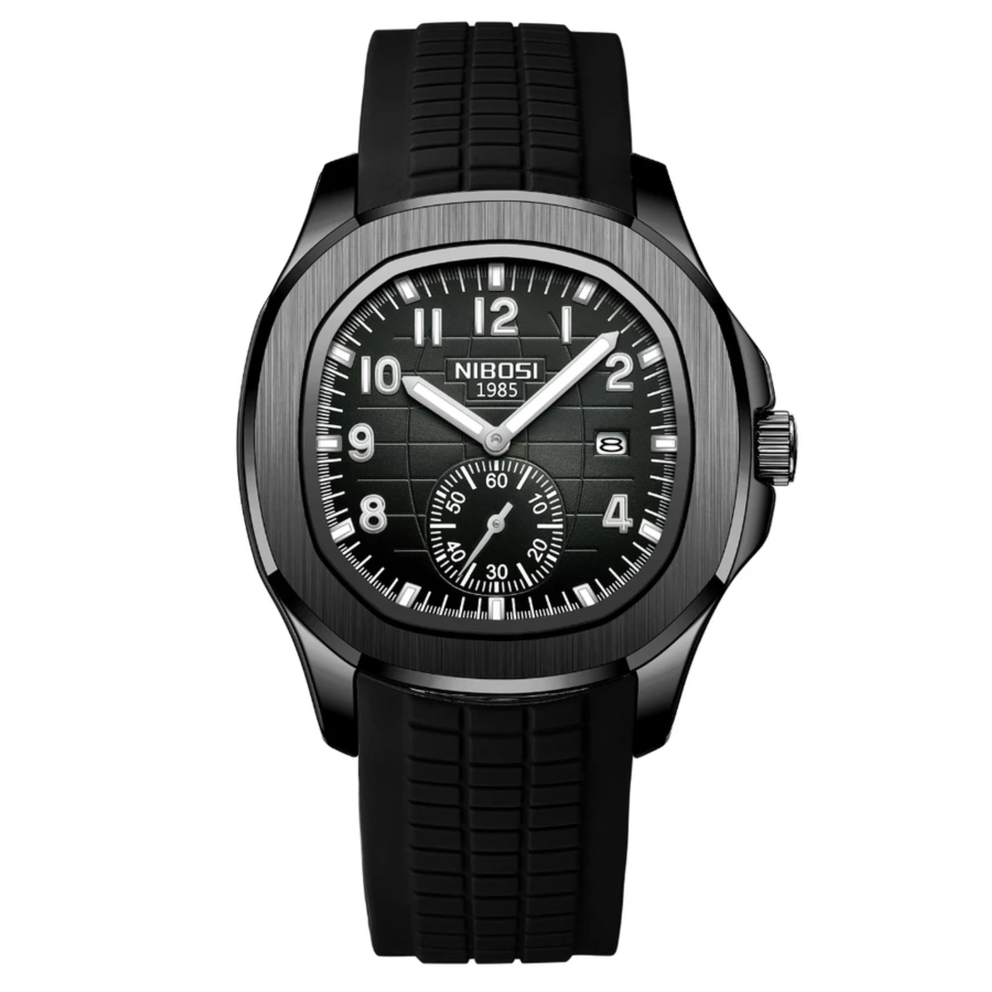 Men’s Sport Quartz Watch – Casual Silicone Strap, Waterproof, Luxury Design